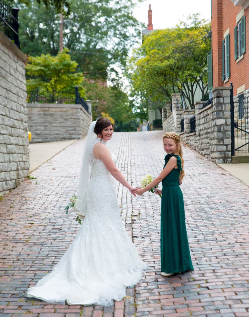 Bride and Flowergirl