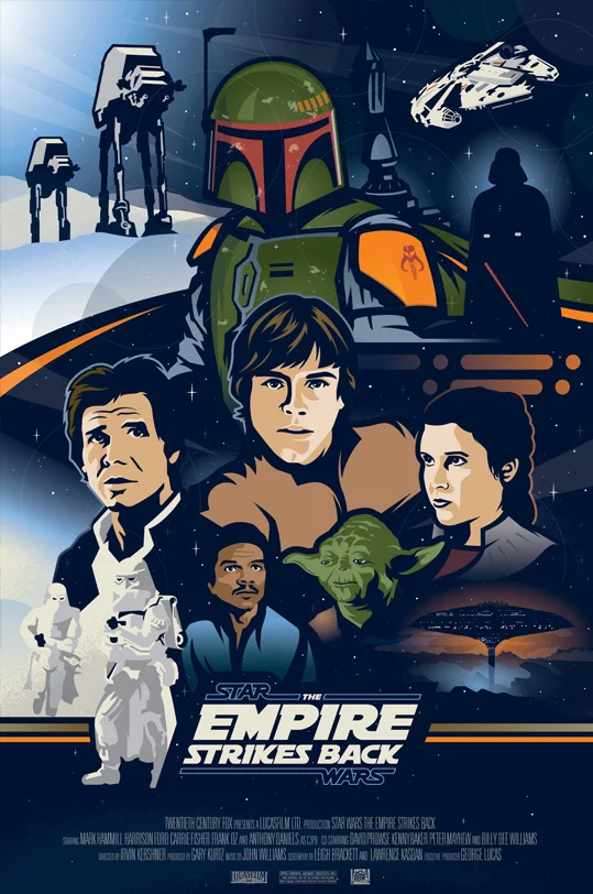 Empire Strikes Back Poster Design
