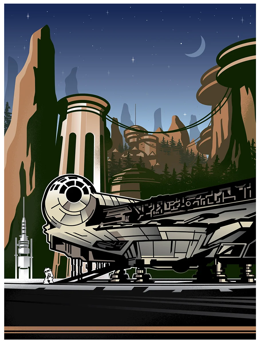 Star Wars Galaxy's Edge Illustration ©Disney ©Lucasfilm