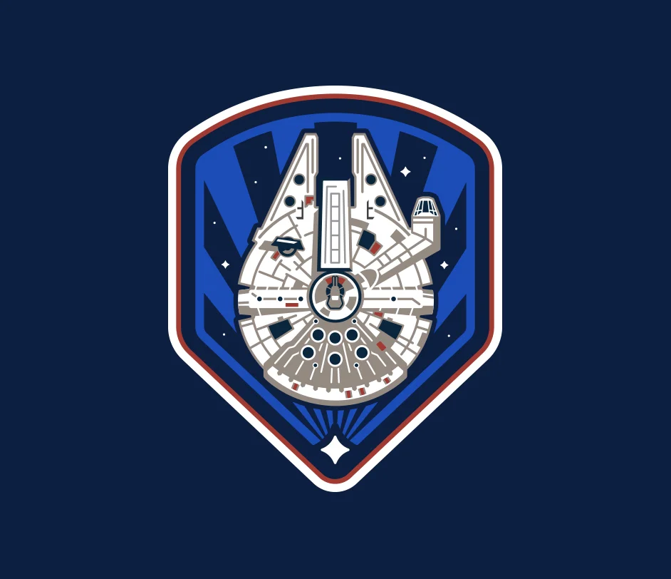 Star Wars Galaxy's Edge Millennium Falcon Logo ©Disney ©Lucasfilm