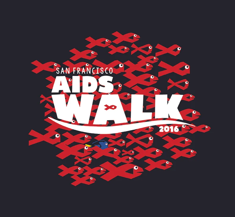 AIDS Walk 2016 T-Shirt Design