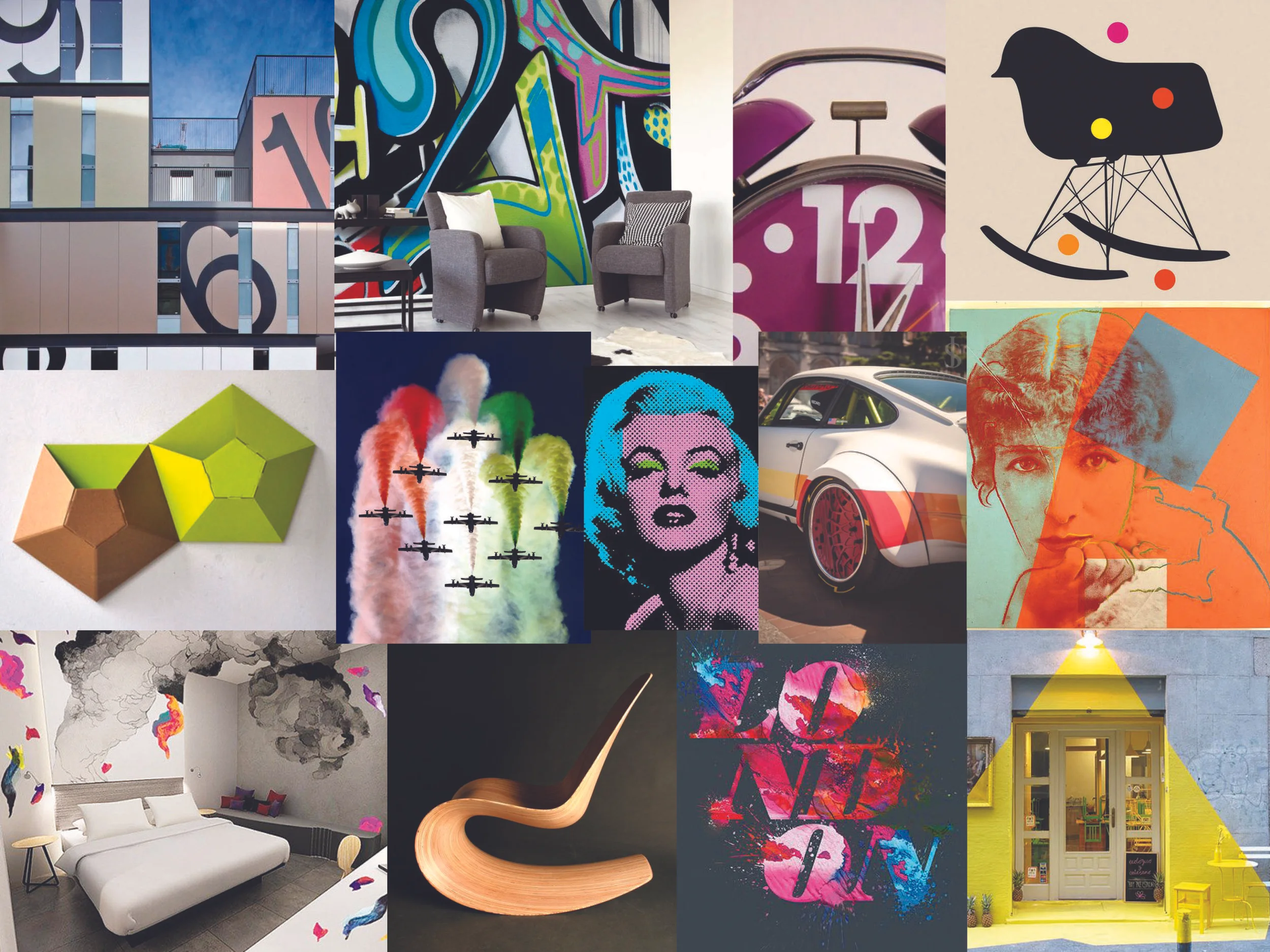 Art'otel mood board.