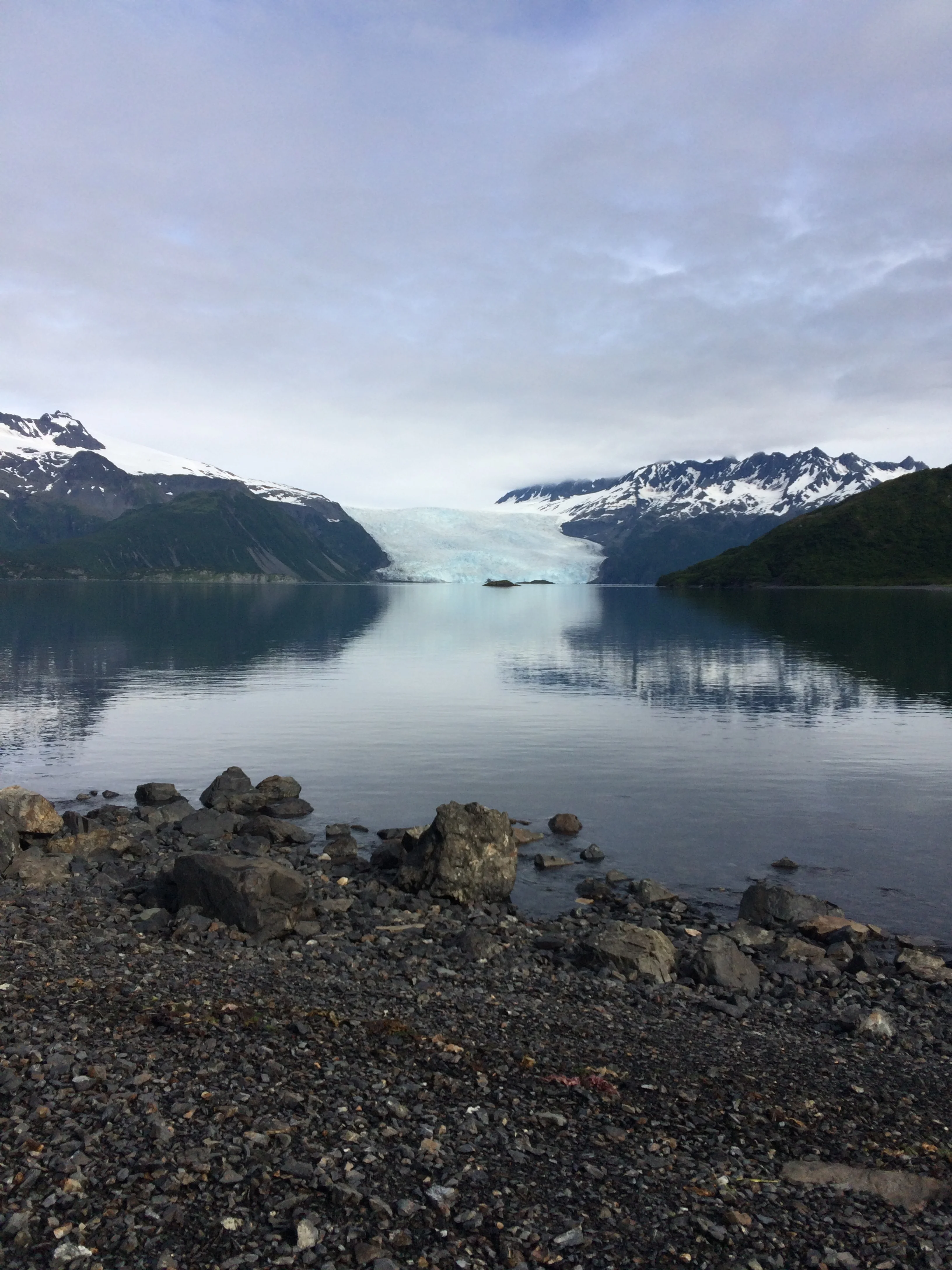 View from the bathroom in Kenai Fjords National Park