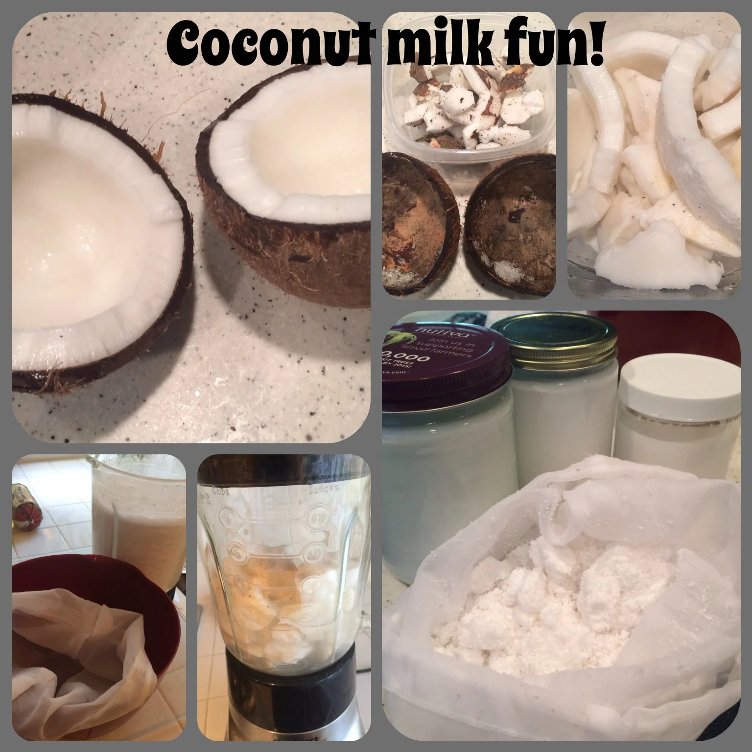 Homemade coconut milk 