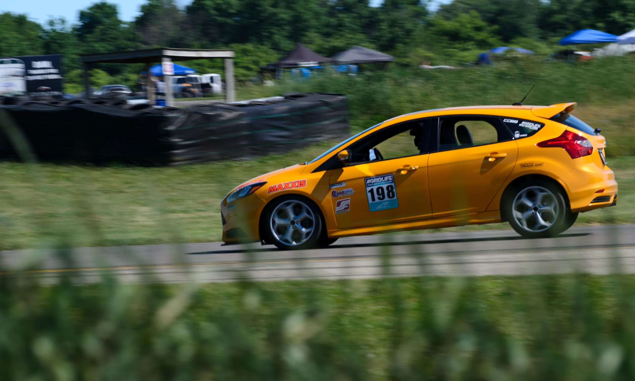 Just look at that nose dive, Not sure how much longer the rear wheels care going to be on the ground so we will round up the top 5 from HPDE with Matthew's Focus ST putting down a time of 1:50.110