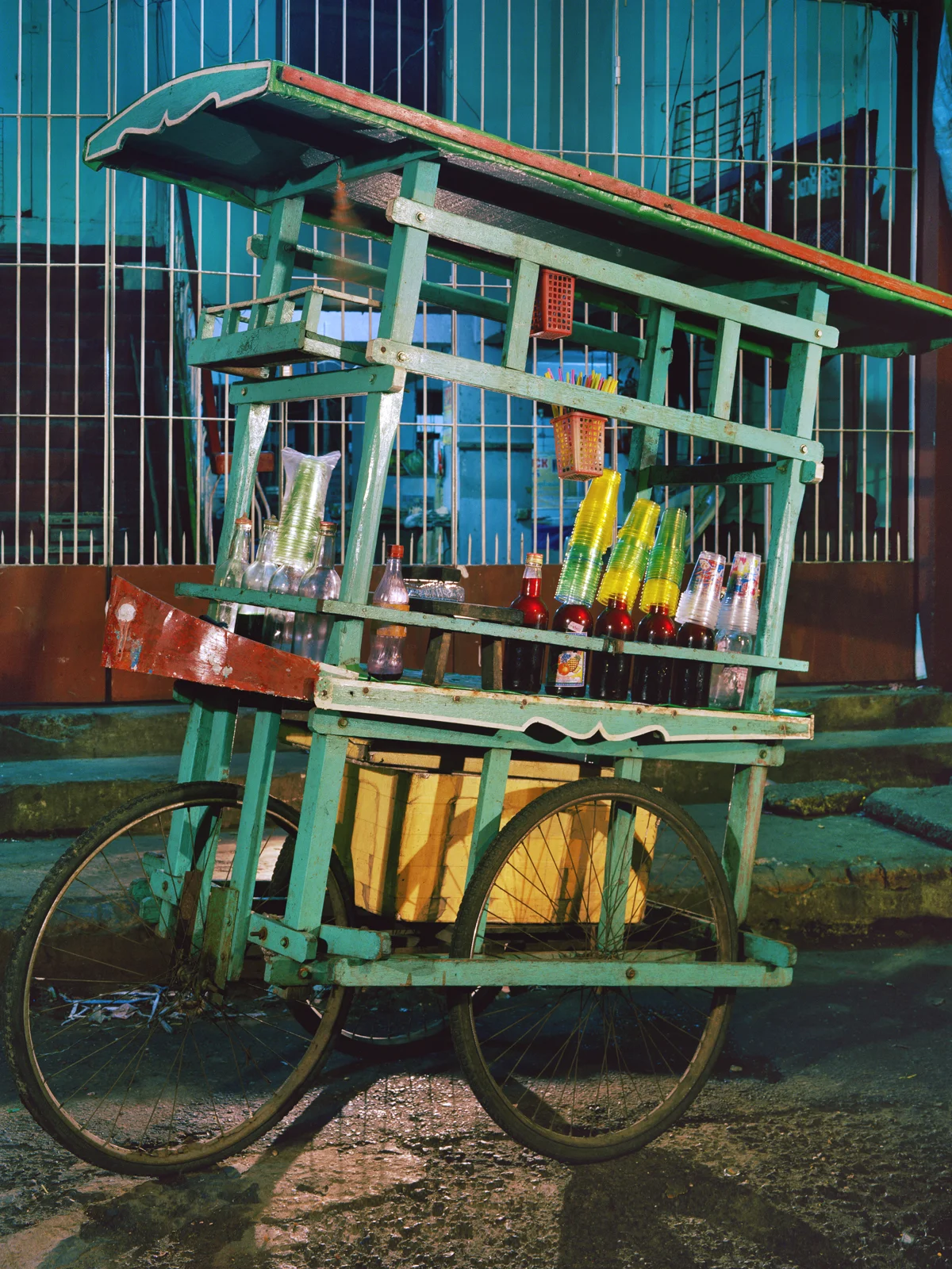 Yay Kae Thote (Drink) Cart, Yangon, Myanmar, 2012