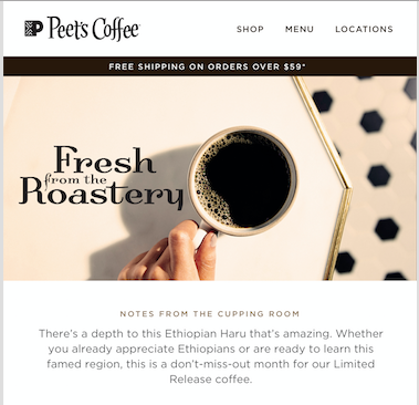 Client: Peet’s Coffee