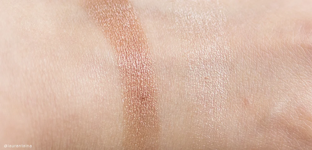 THREE Shimmering Glow Duo 01 swatch