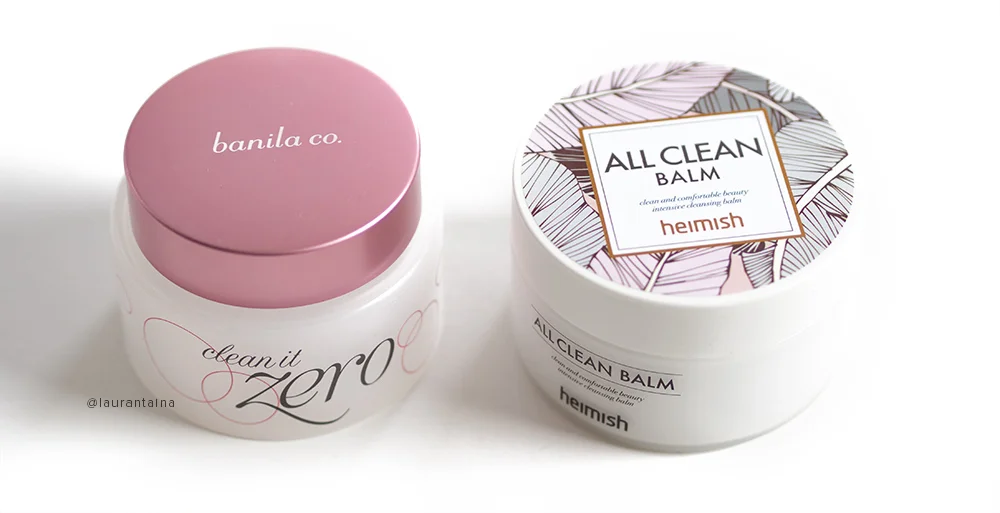 Banila co. and Heimish cleansing balms