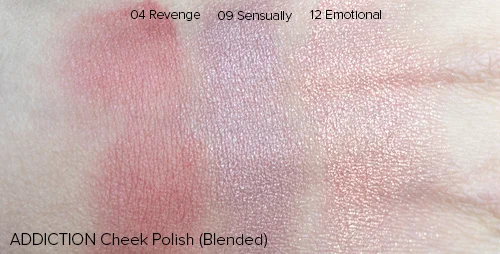 ADDICTION by Ayako Cheek Polish Swatches | Laura Loukola Beauty Blog