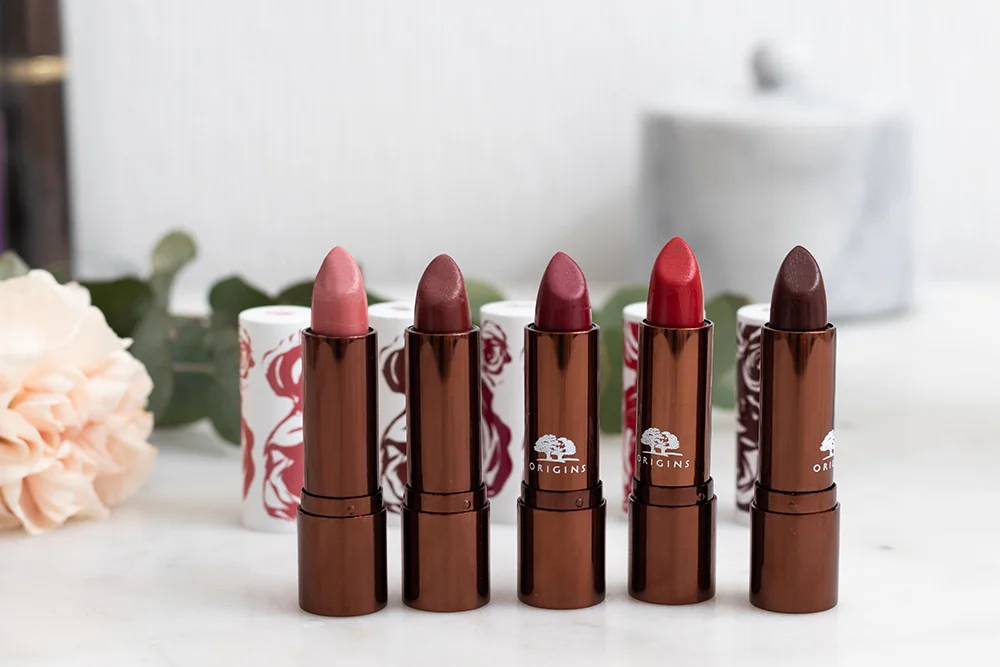 Origins Blooming Bold Lipsticks Review and Swatches — Laura Loukola