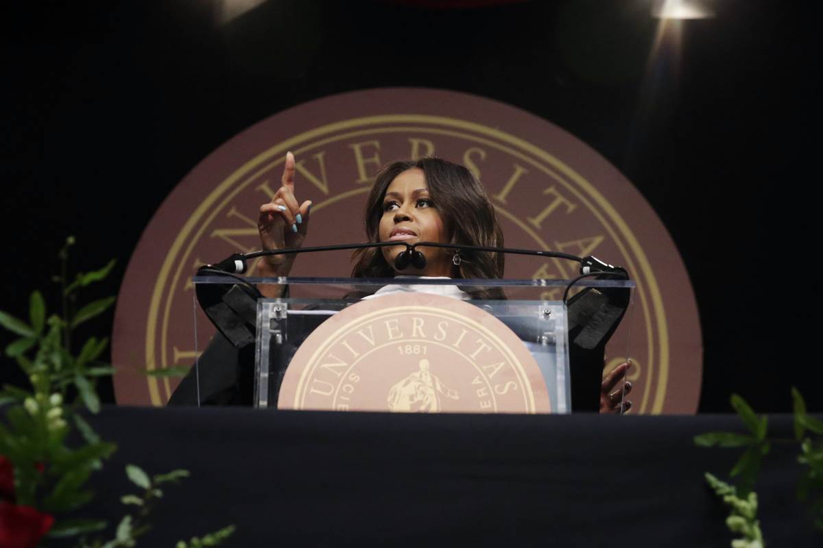 MICHELLE OBAMA DURING ADDRESS TO TUSKEGEE GRADUATES