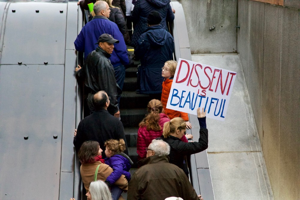 The beauty of dissent is rising. Photo by author.