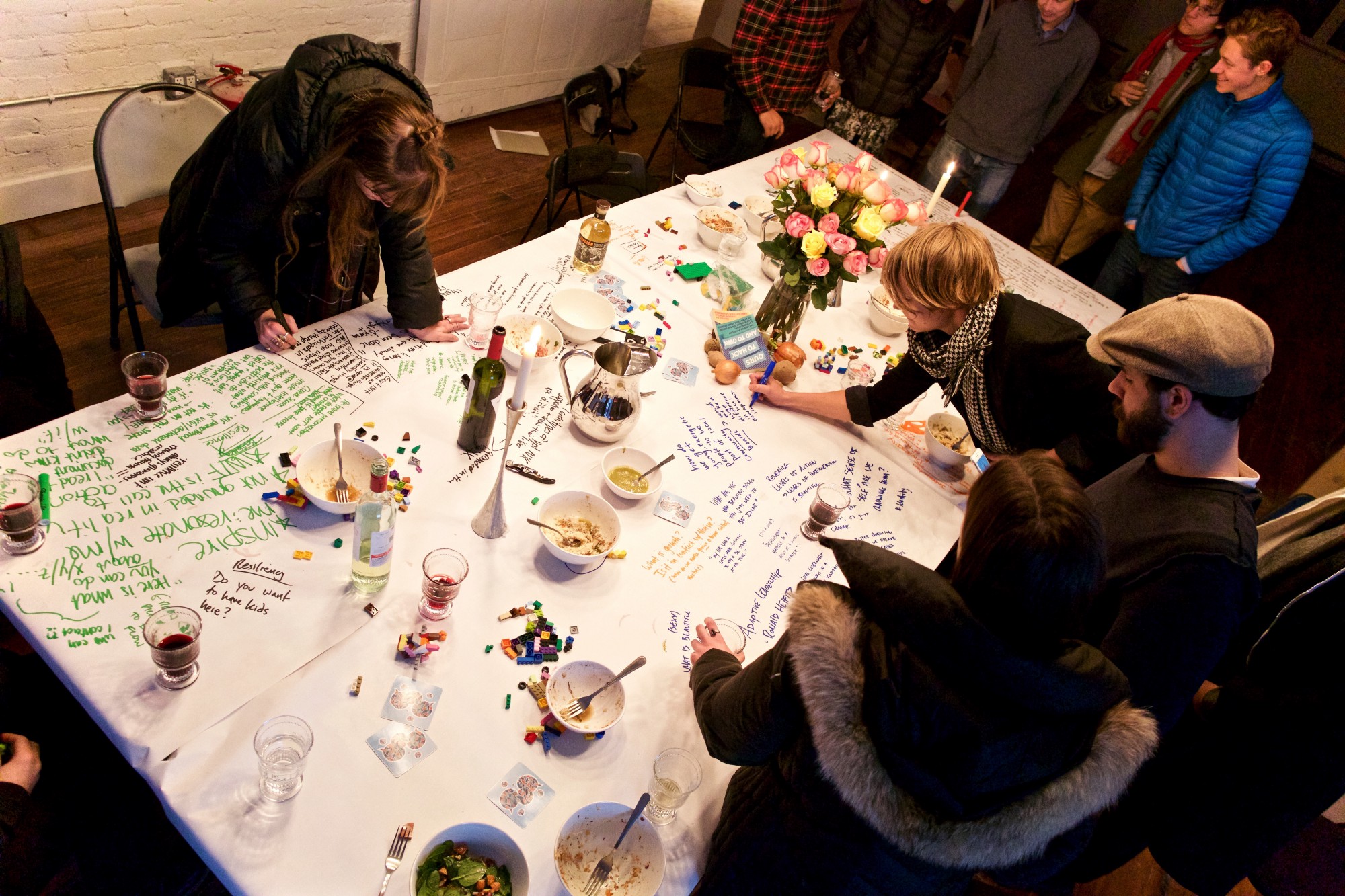 16 friends and strangers representing different professional fields gathered to discuss how their city could develop a strategic beauty plan. Photo by author.