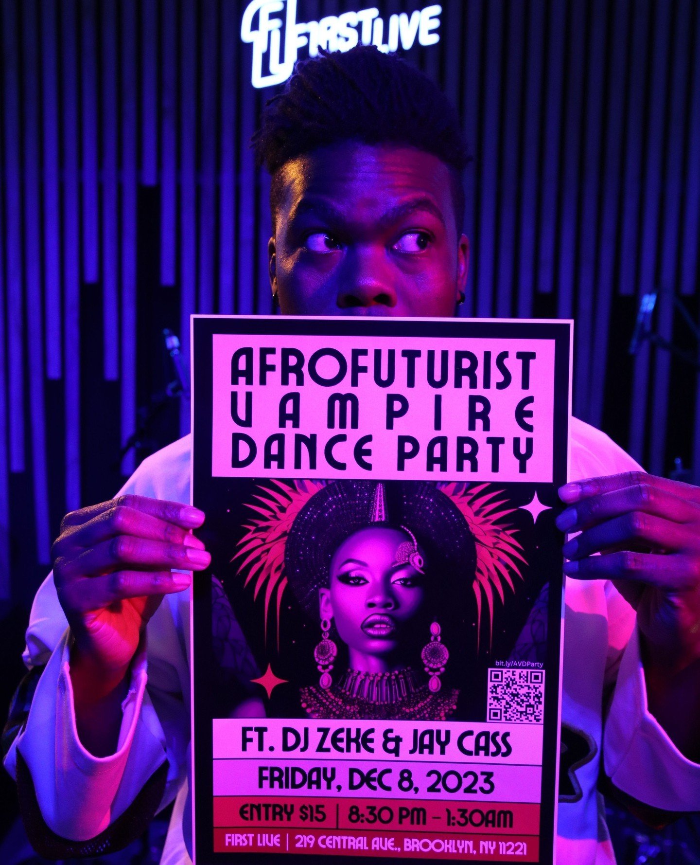 Did you get your tickets yet???⁠
⁠
Come to The Notice Blog&rsquo;s end-of-year extravaganza: The Afrofuturist Vampire Dance Party! ⁠
⁠
WHAT: Afrofuturist Vampire Dance Party⁠
WHEN: Friday, December 8th, 2023 | 8:30 PM - 1:30 AM⁠
WHERE: FirstLive | 21