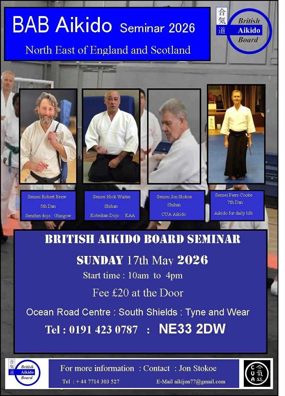 BAB North East of England and Scotland seminar - 17th May 2026