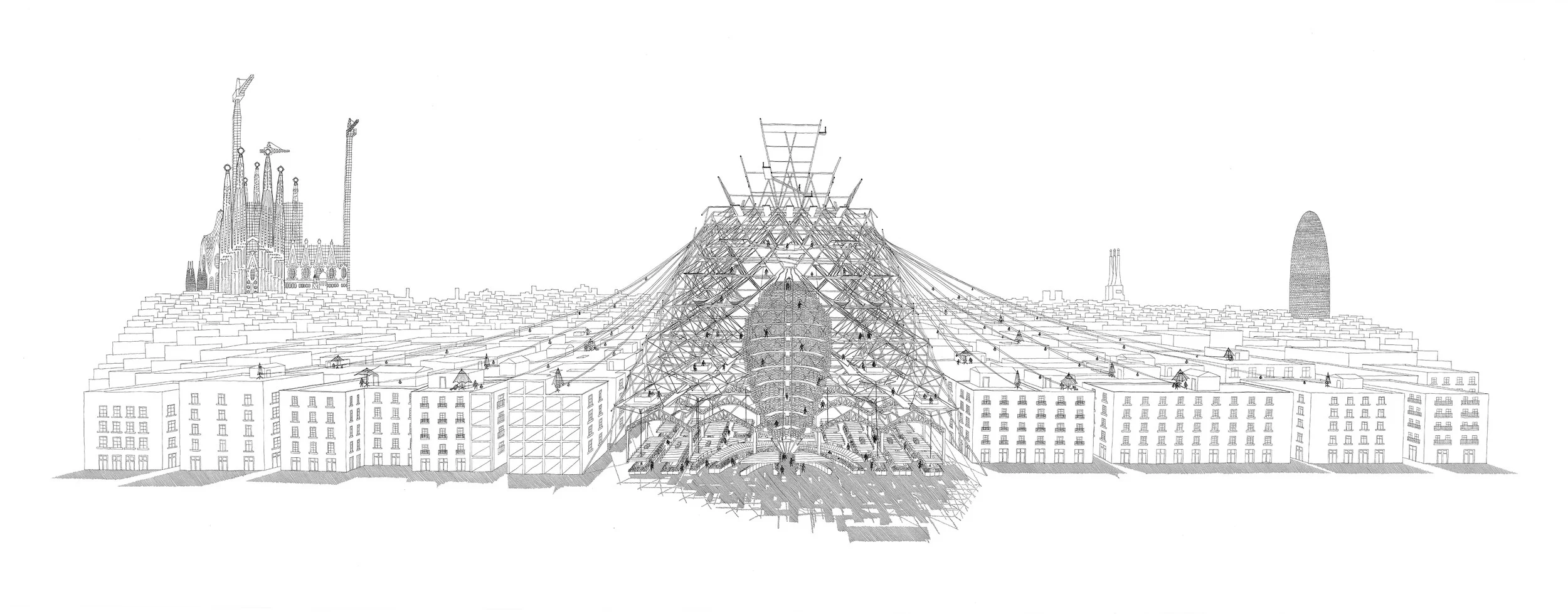 Christian Brink, 'The Food Temple - A Sustainable Eating and Dining Infrastructure that Establishes a Symbiosis between Insects and the City'.
