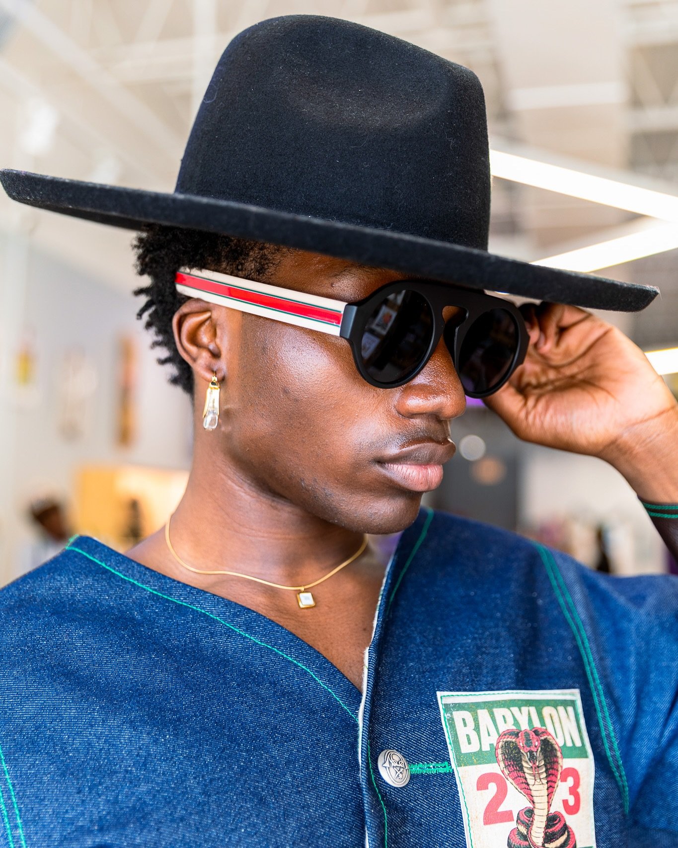 Back at it with Look 2 from my shoot with David &mdash; one of @thesilverroom&rsquo;s own, effortlessly blending fashion and storytelling.

This look features:
	&bull; Jean fit by local designer @brianbabylon&rsquo;s @babgooch 
	&bull; Hat by @lackof