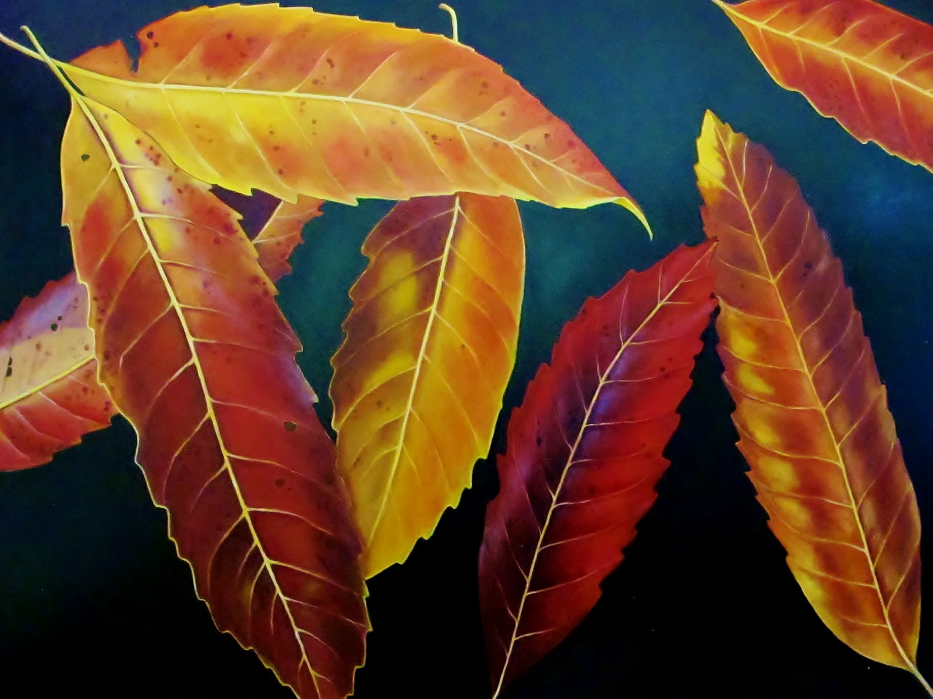   Bronze Loquat , 2014 Oil on canvas, 24 x 36 inches 