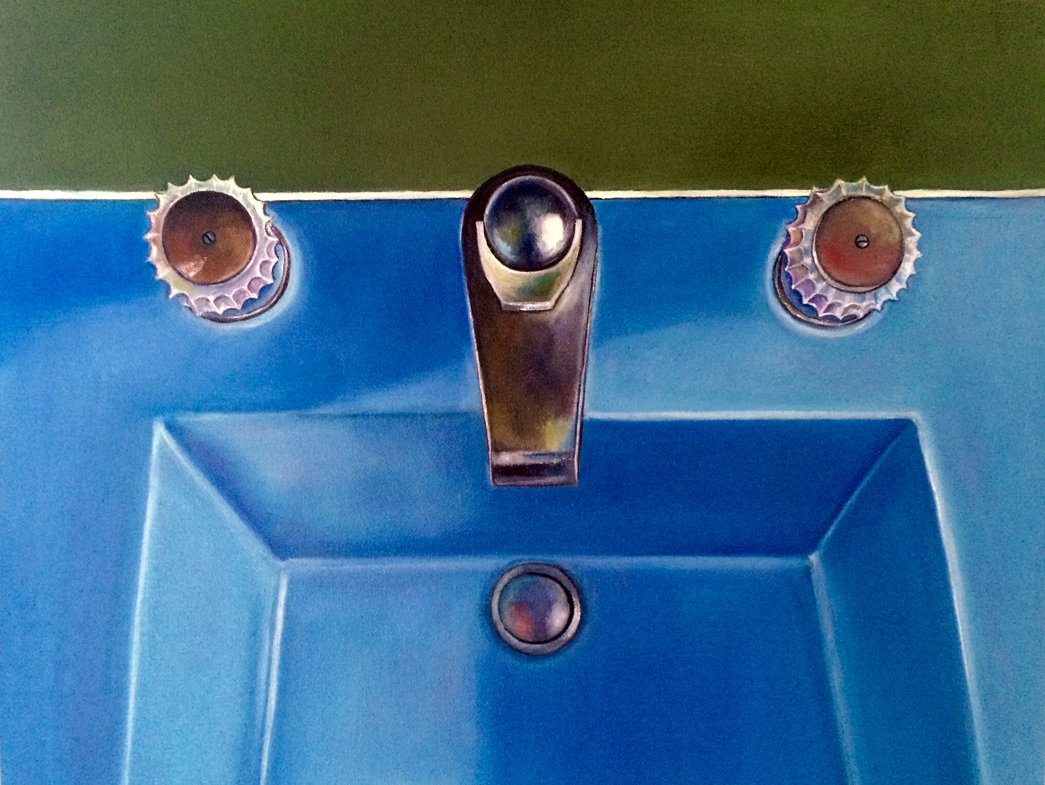 Feeling Blue , 2015 Oil on canvas, 16 x 20 inches