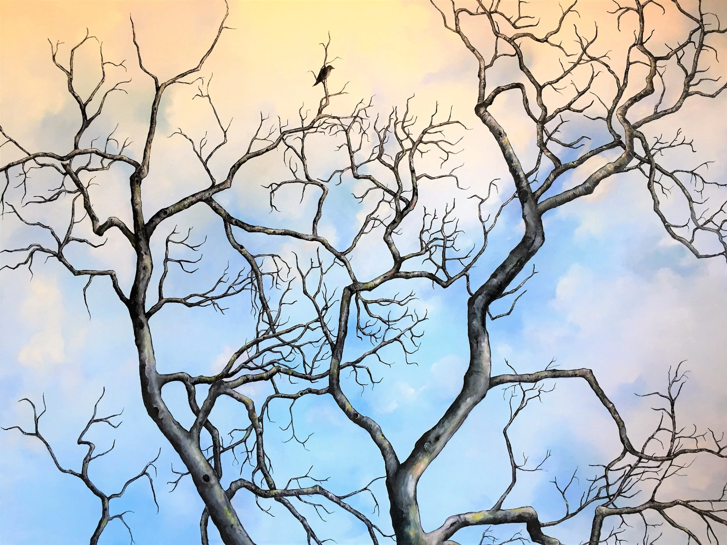   Trees of El Capitan , 2017 Oil on canvas, 36 x 48 inches 