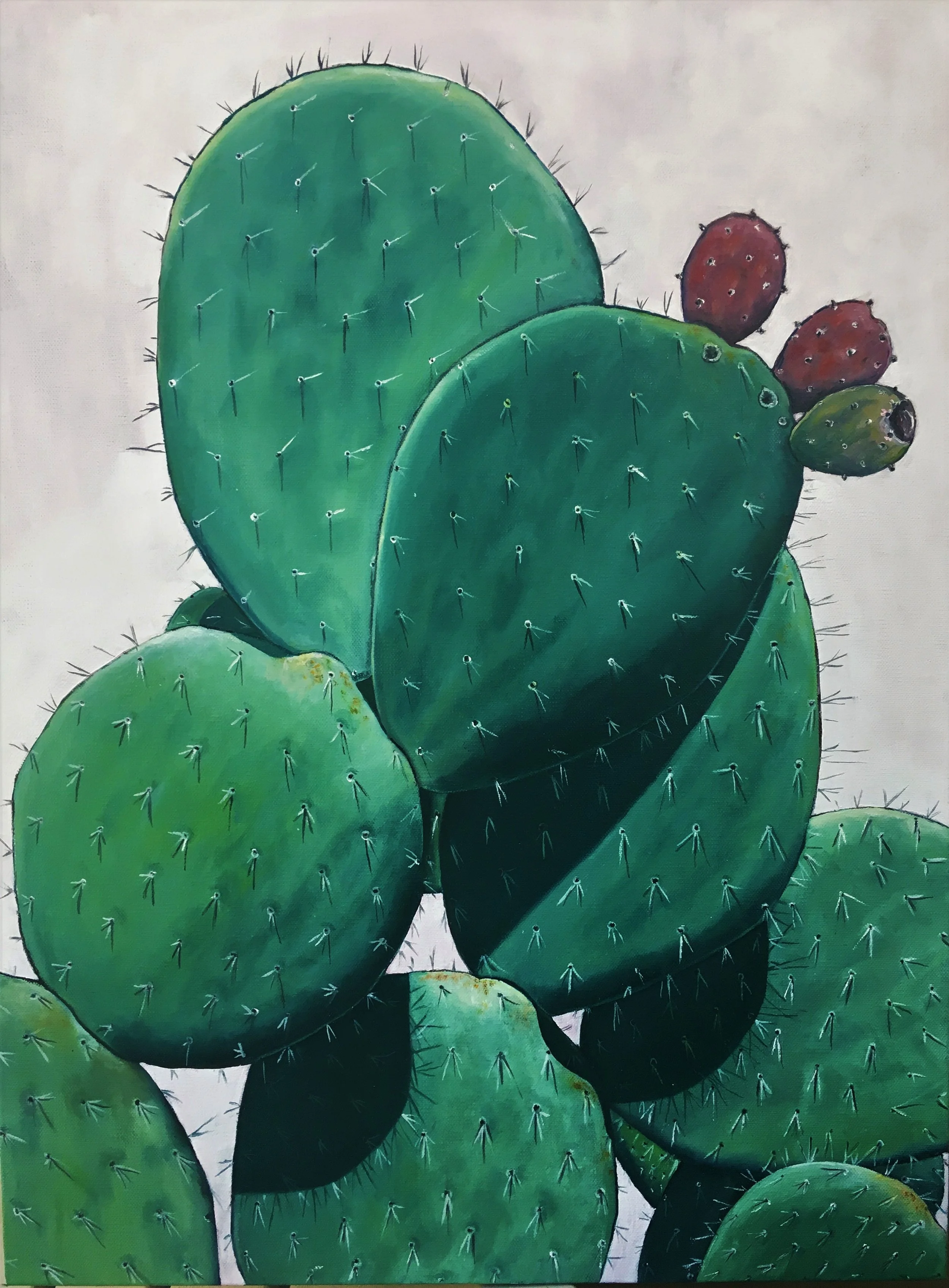   Nopal , 2017 Oil on canvas, 24 x 18 inches 