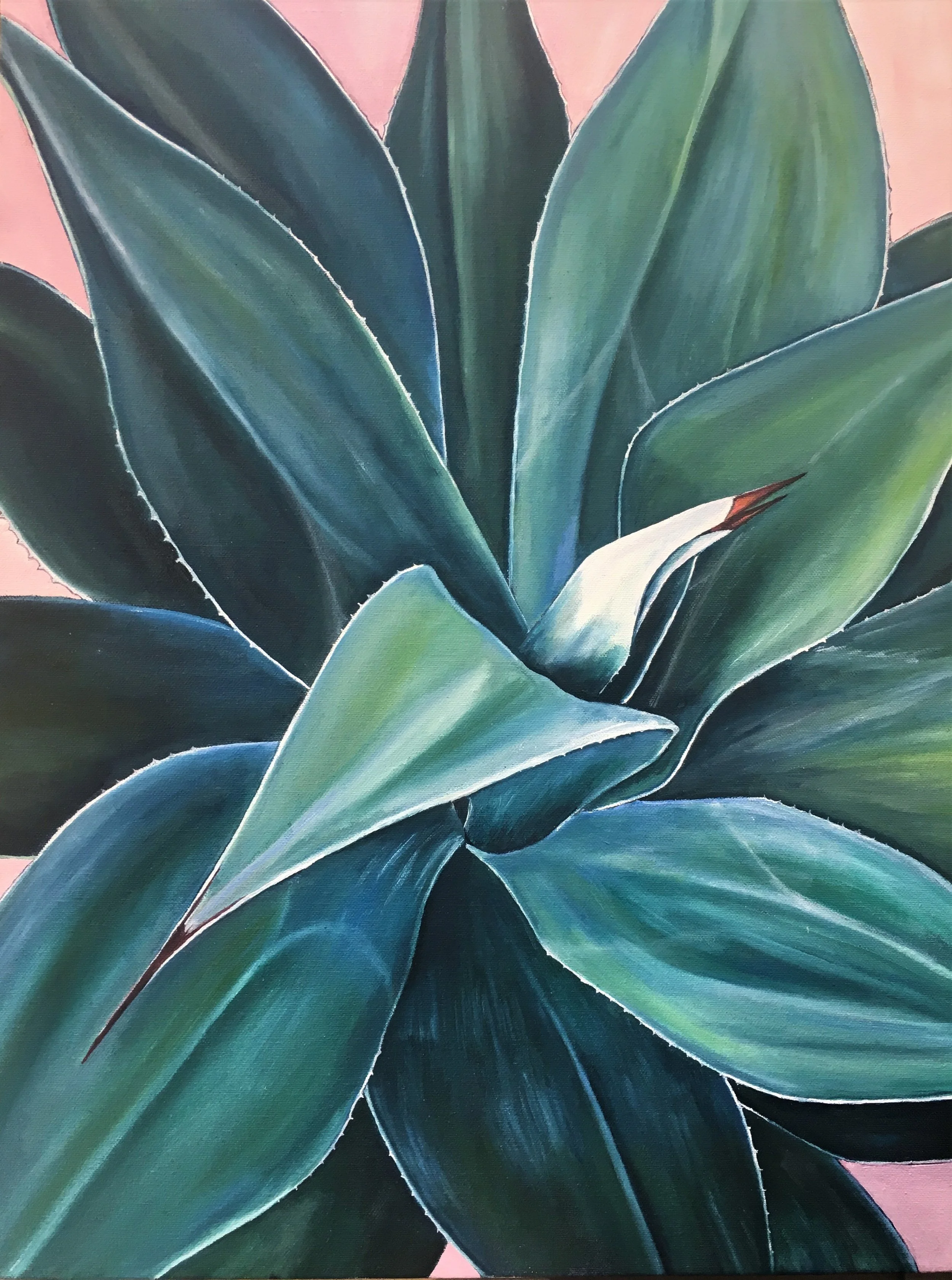   Blue Flame , 2017 Oil on canvas, 24 x 18 inches 