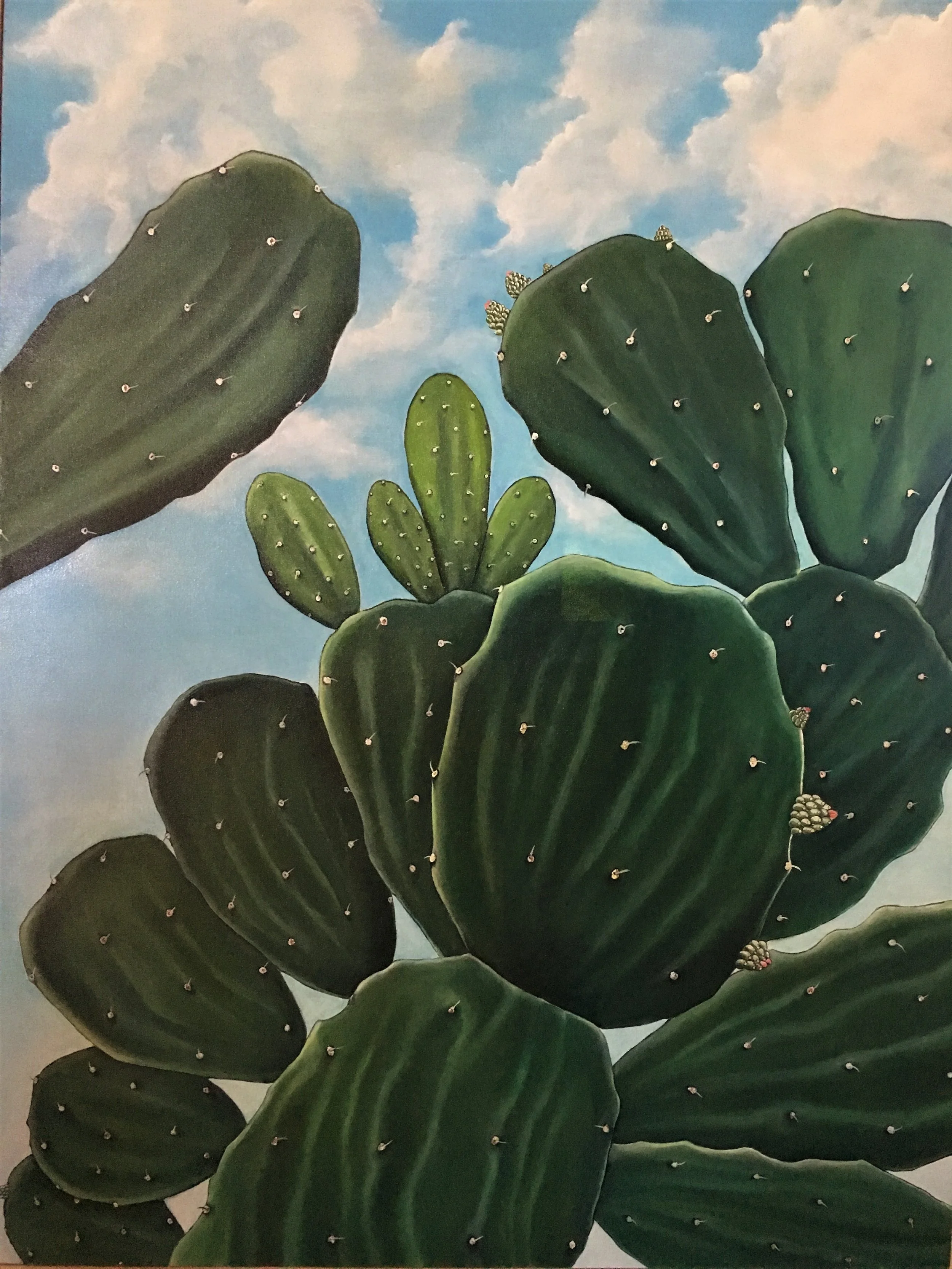   Linda Vista , 2018 Oil on canvas, 48 x 36 inches 