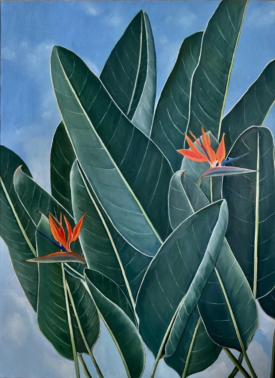 Bird of Paradise , 2025 Oil on canvas, 40 × 30 inches
