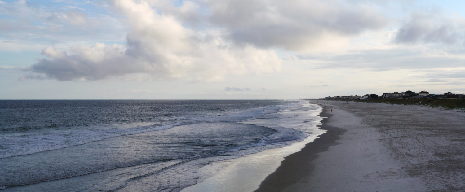 Topsail Beach, NC, from the Jolly Roger Pier, August 2017