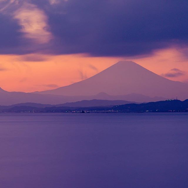 Mt. Fuji at sunset #japan #mtfuji #sunset