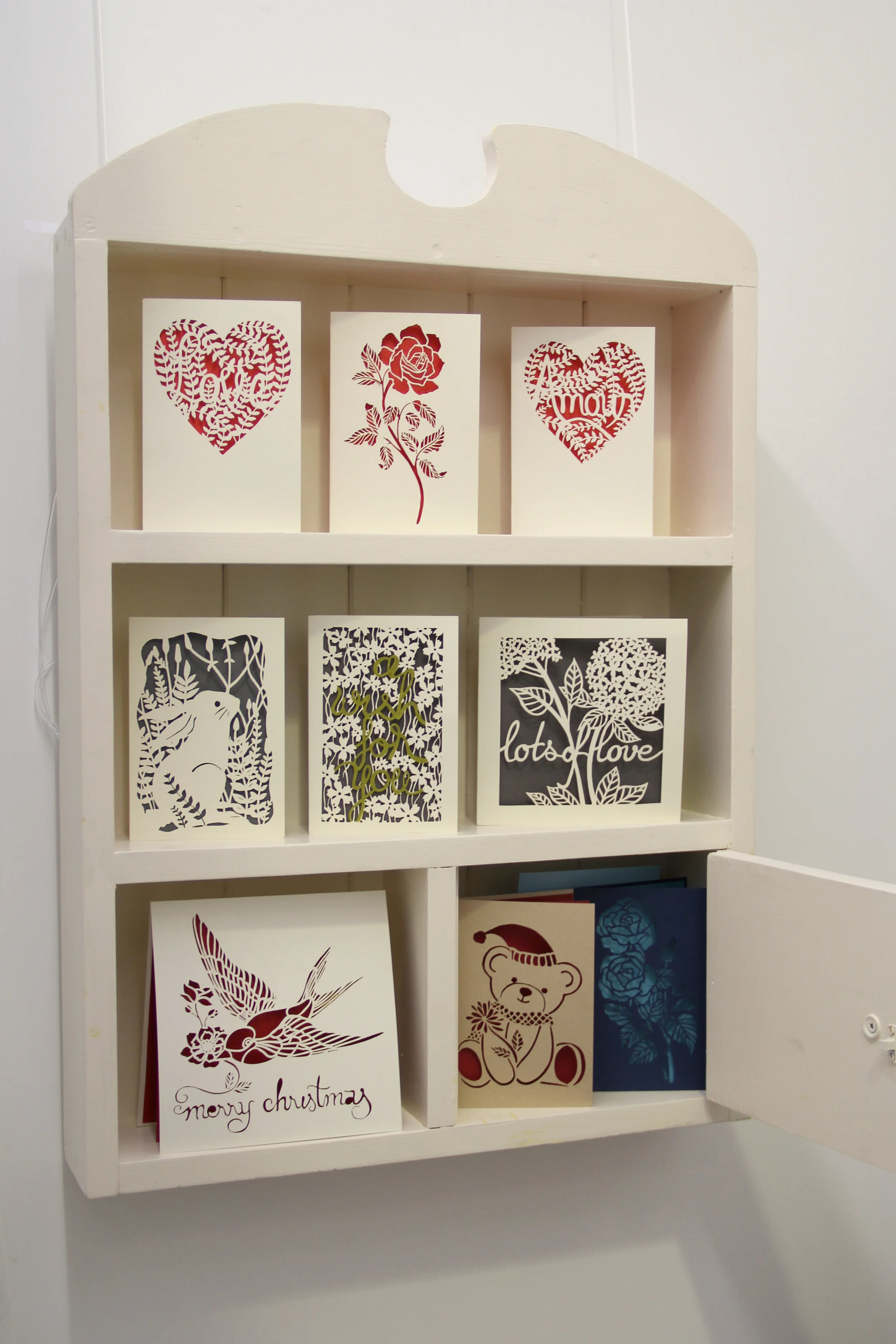 A little zoom into my first laser cut card's collection – which also happen to be the best selling items thus far. 