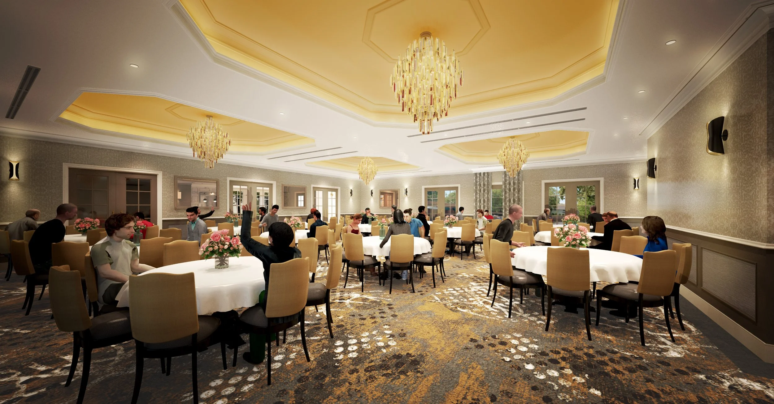  
BANQUET HALL — 2019
 

 
HOSPITATLITY
 
ROLE: VISUALIZATION SPECIALIST, MIKE TREADWAY ARCHITECTS | VISUALIZATION: SELF 