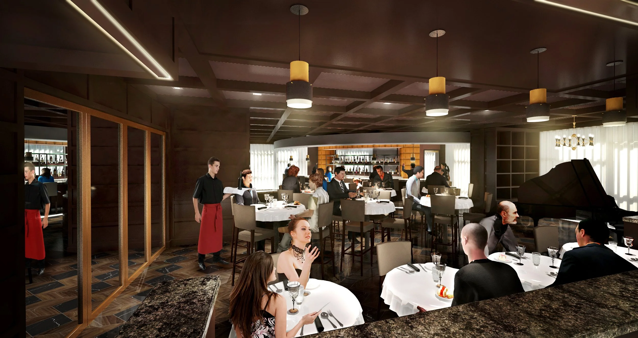  
RESTAURANT RENOVATION — 2021
 

 
HOSPITATLITY
 
ROLE: VISUALIZATION SPECIALIST, MIKE TREADWAY ARCHITECTS | VISUALIZATION: SELF 