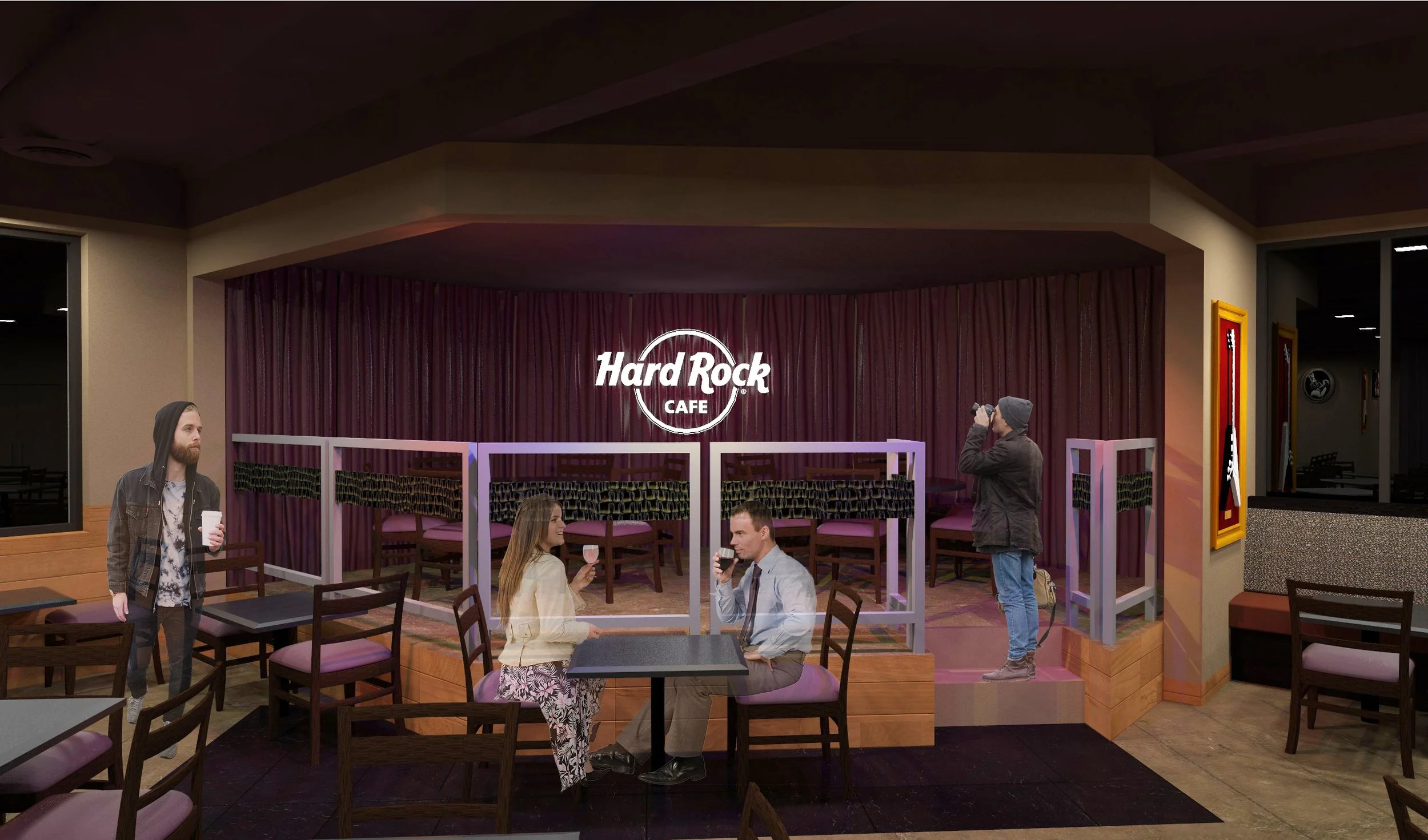  
HARD ROCK CAFE RESTAURANT — 2013
 

 
HOSPITATLITY
 
ROLE: PROJECT DESIGNER, KLOVER ARCHITECTS | VISUALIZATION: SELF 