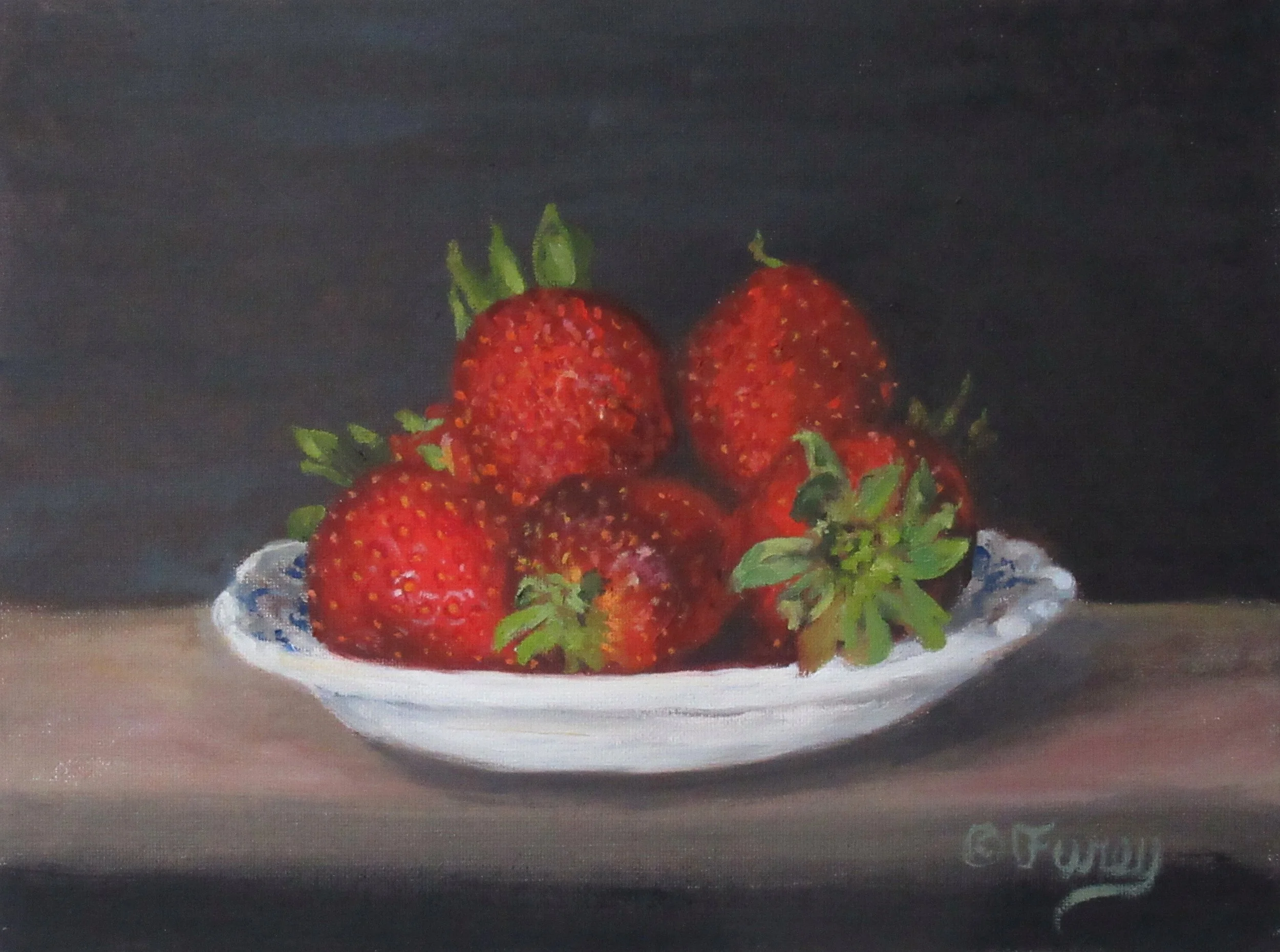 Strawberries on a plate
