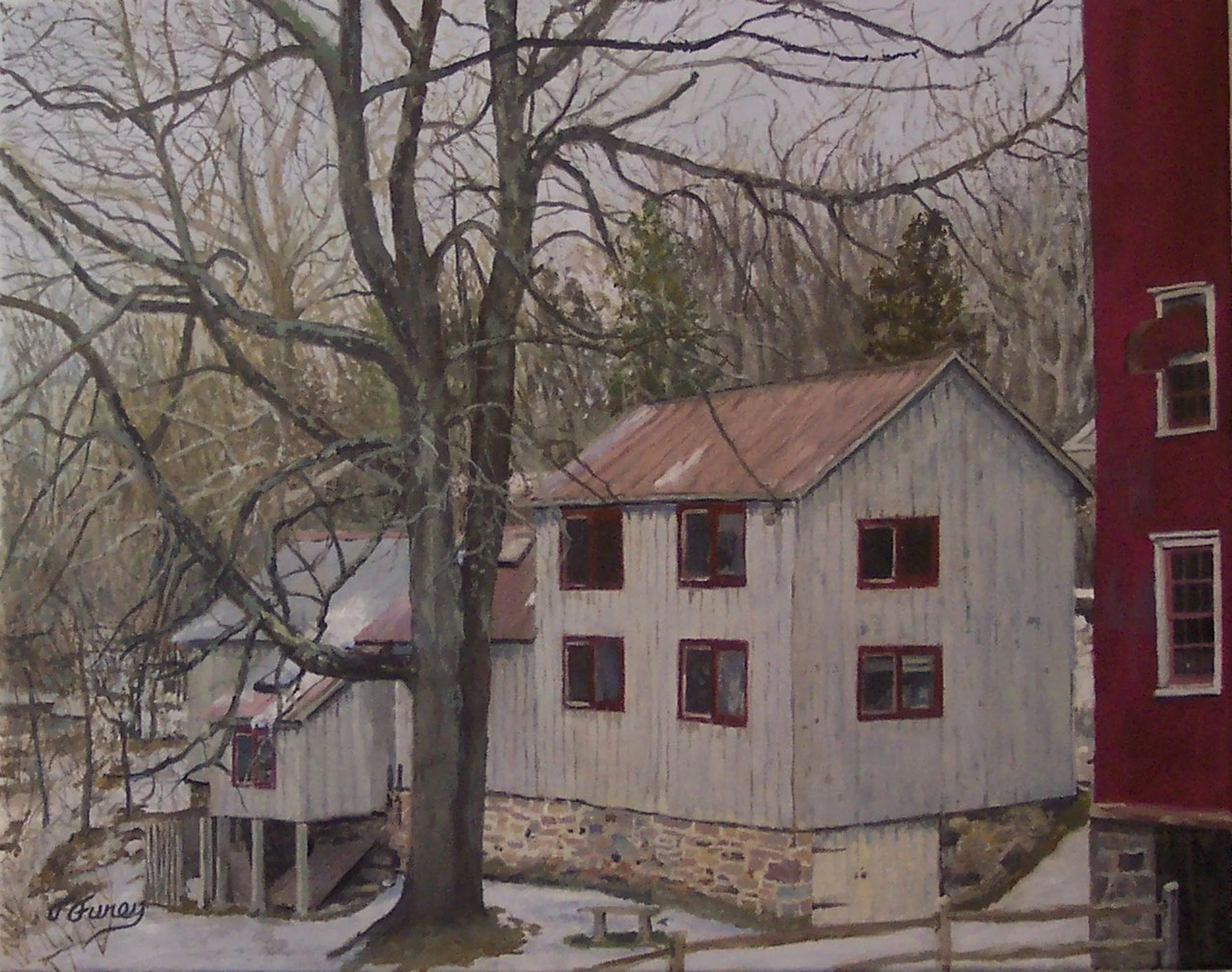 Prallsville Mill Winter