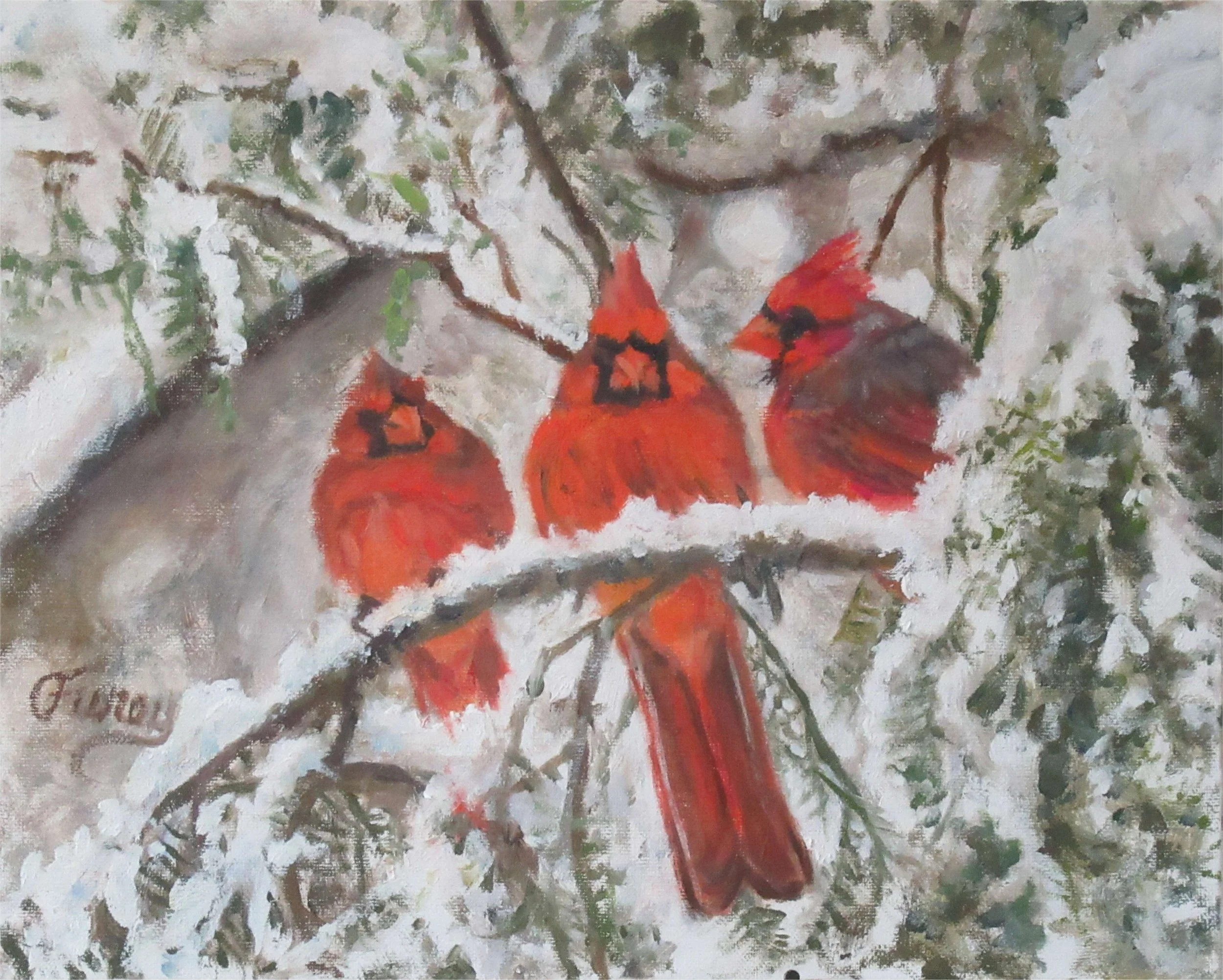 Three Cold Cardinals