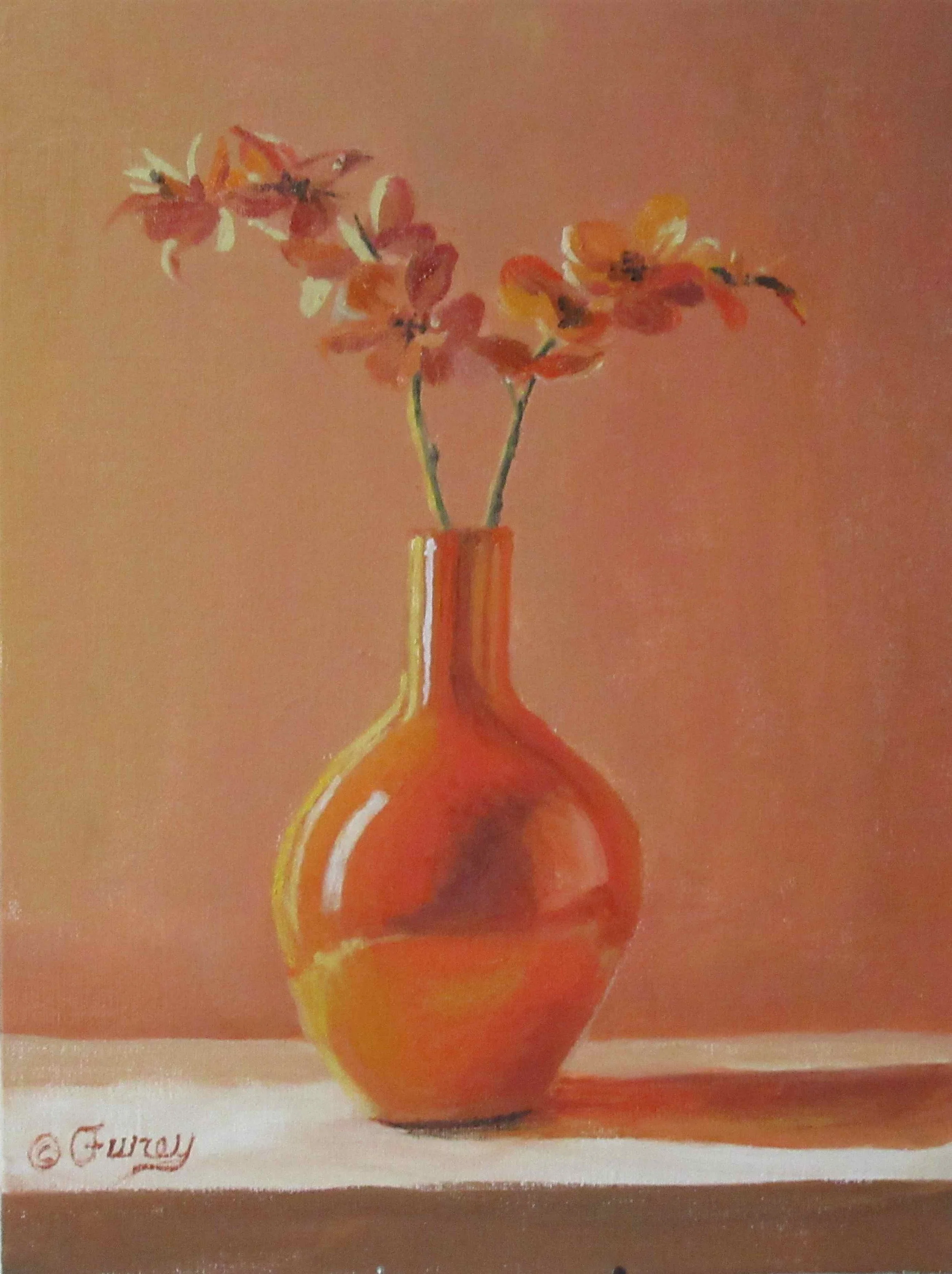 Orange Vase