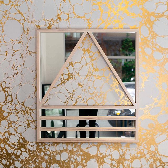 Loving this shot of our Reverse Simplex mirror with the ultimate surrounding by @calicowallpaper! 📸: @zacharygray