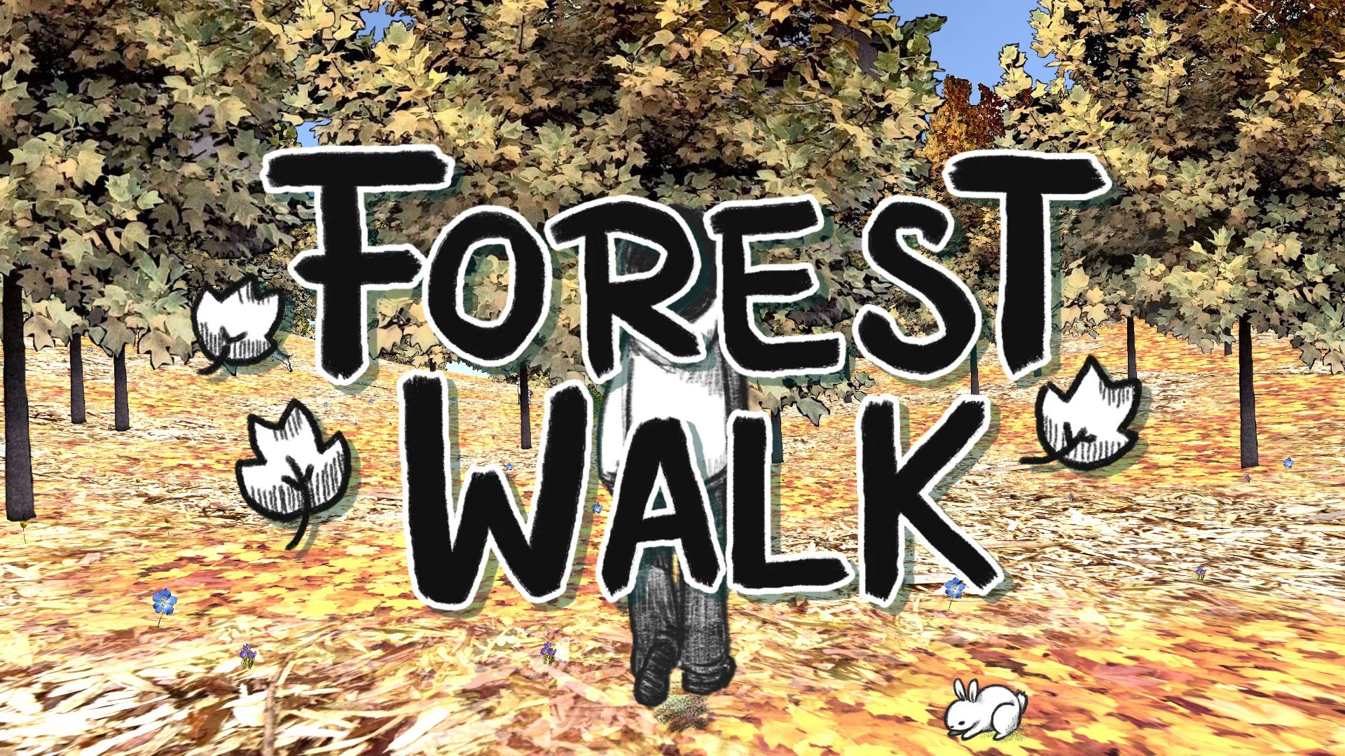 Forest Walk - Title and several illustrative in-game assets. 