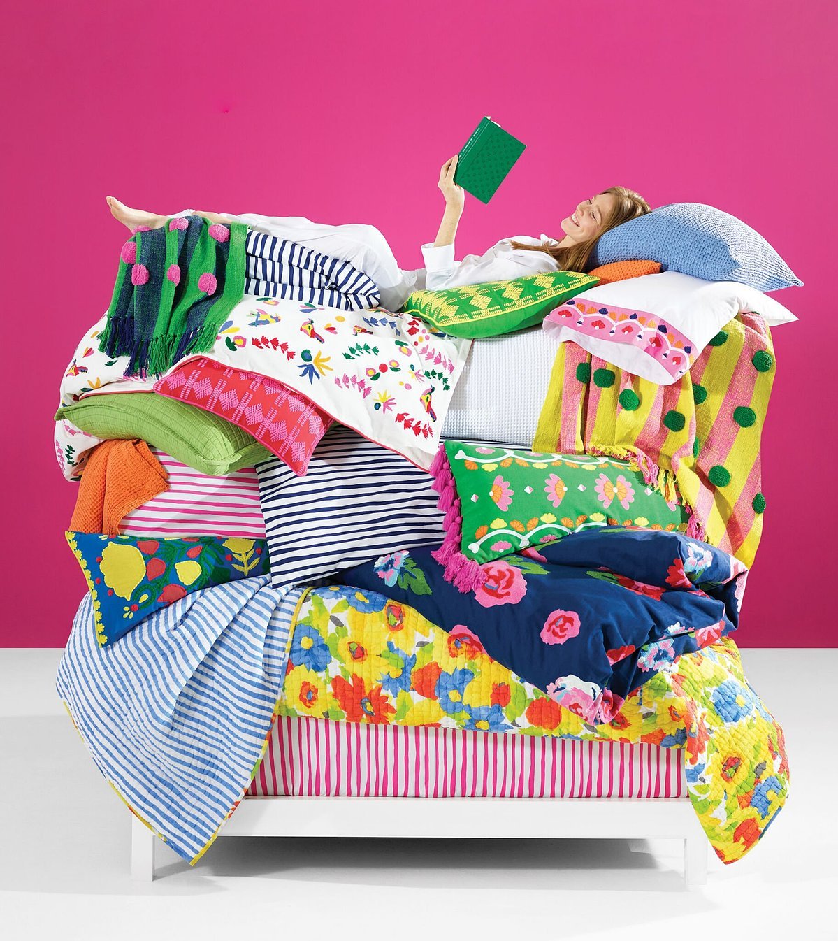 Embroidered Dec Pillows and Throws - Made in India