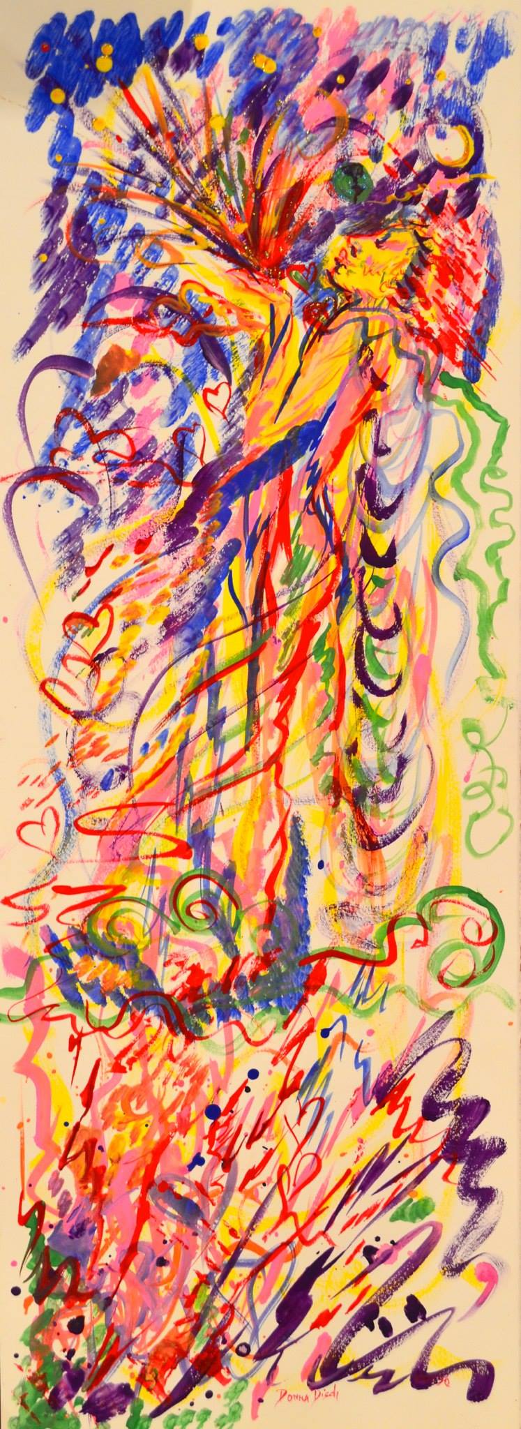 © Calm in chaos * mixed media painting *
