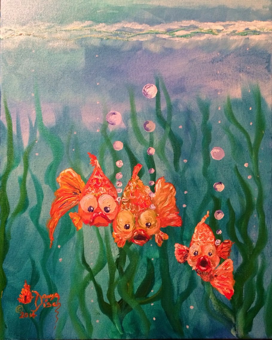 © Water watchers * acrylic *