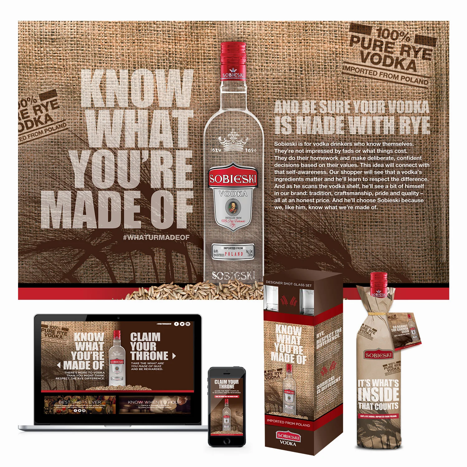 Sobieski Vodka "Know What You're Made Of" Campaign