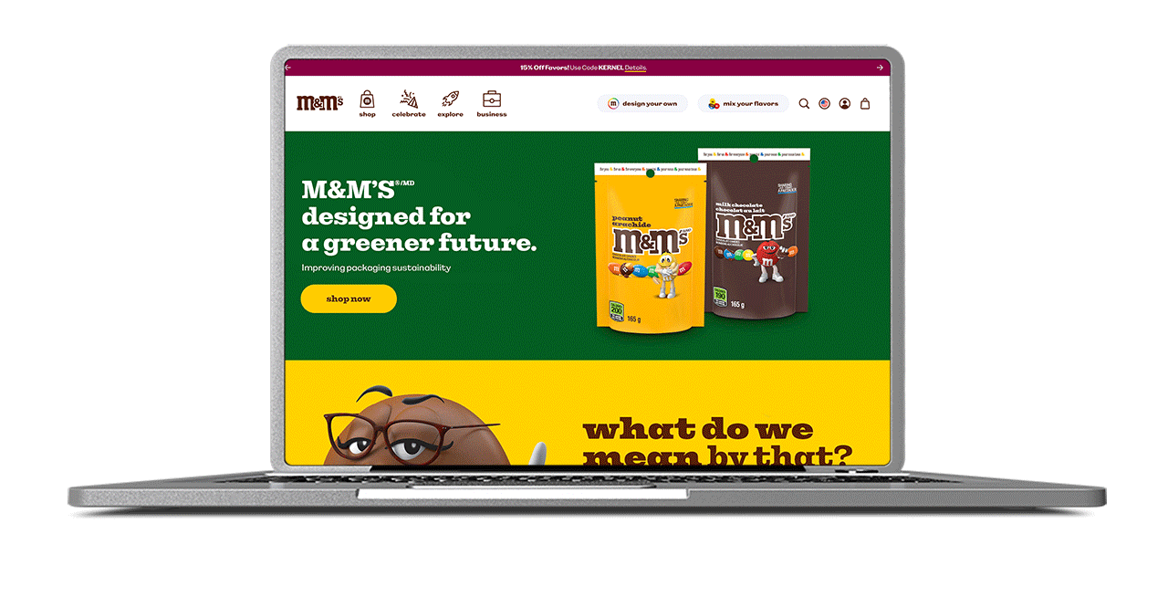 M&M'S Eco-friendly Packaging