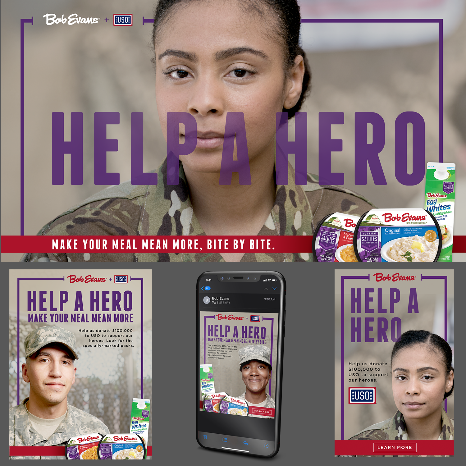 Bob Evans "USO HEROS"