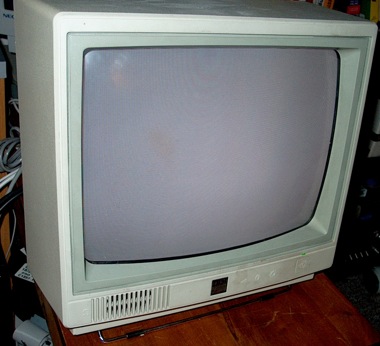 My old IBM PCJr monitor