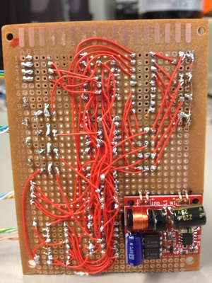 RGB LEDs soldered.
