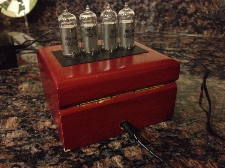 Rear end of the clock.